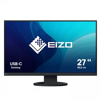 EIZO FlexScan EV2720S-BK kompiuterio monitorius 68.6 cm (27 colių) 2560 x 1440 pikselių Quad HD LCD juodas
