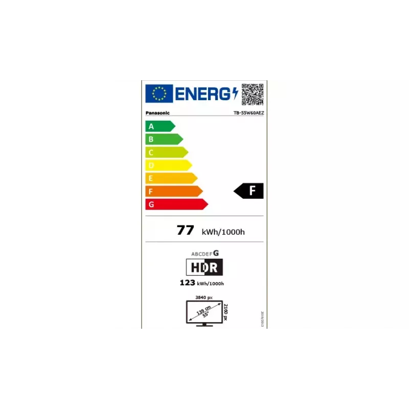 TV Panasonic TB-55W60AEZ 55 colių 4K Ultra HD LED 3840 x 2160
