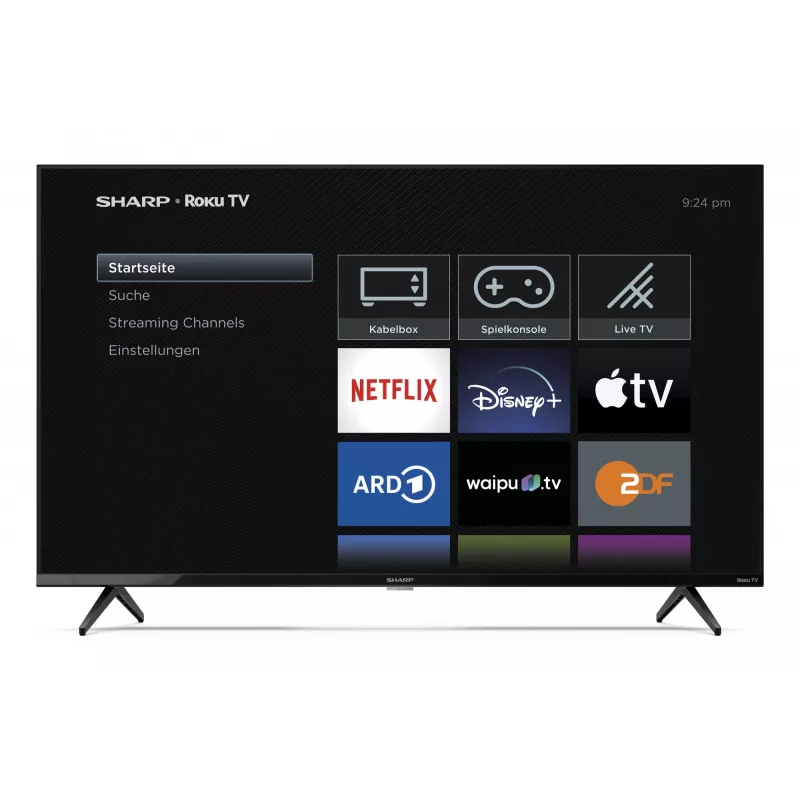 Sharp 43GJ4225E 109,2 cm (43 colių) 4K Ultra HD išmanusis televizorius „Wi-Fi“ juodos spalvos