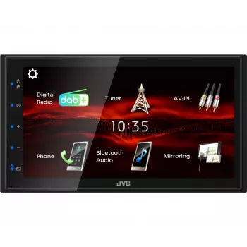 JVC KW-M180DBT automobilio medijos imtuvas Juoda 180 W Bluetooth