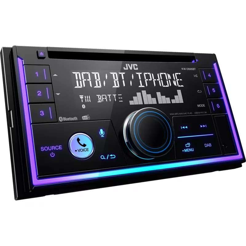 JVC KW-DB95BT Juodas 200 W Bluetooth