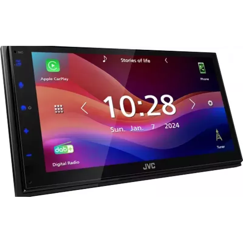 JVC KW-M595DBT automobilinis medijos imtuvas Juoda Wi-Fi 22 W Bluetooth
