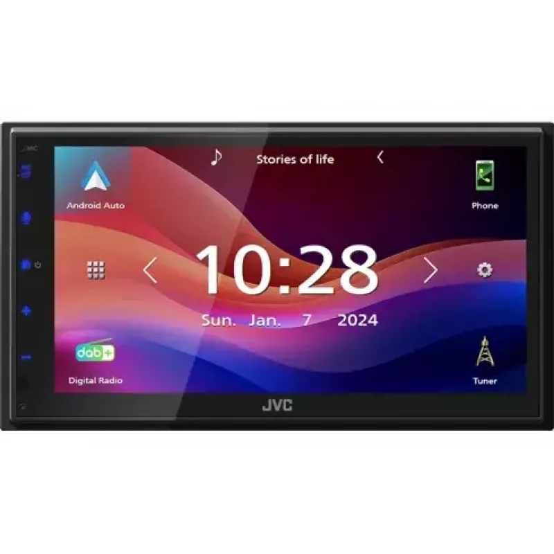 JVC KW-M595DBT automobilinis medijos imtuvas Juoda Wi-Fi 22 W Bluetooth