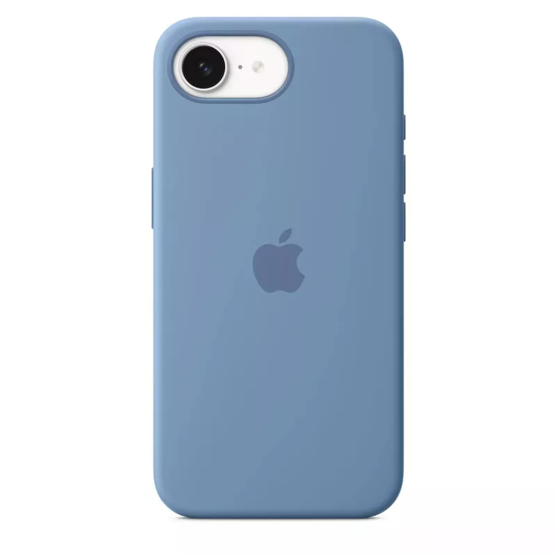 APPLE iPhone 16E - Siliconinis dėklas - Žiemos mėlyna (MD3Q4ZM/A)