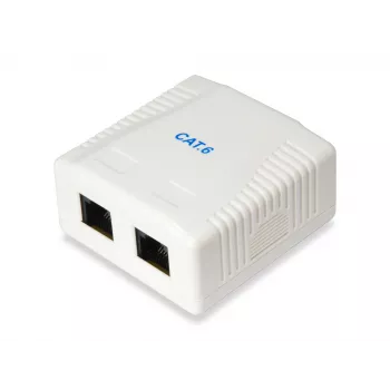 Paviršinio montavimo dėžutė Equip 2 prievadų Cat.6 235214