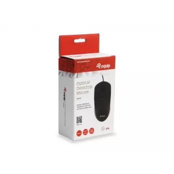 Equip 245102 pelė Office Abipusė USB Type-A Optinė 1000 DPI