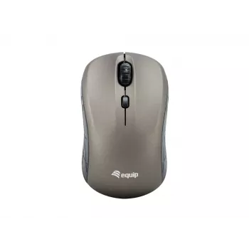 „Equip“ mini optinė belaidė pelė, abiem rankoms tinkama, optinė, RF belaidė, 1600 DPI, pilka