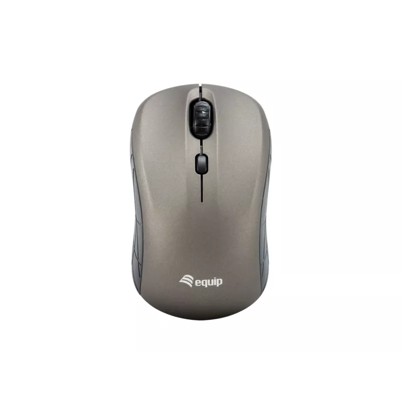 „Equip“ mini optinė belaidė pelė, abiem rankoms tinkama, optinė, RF belaidė, 1600 DPI, pilka