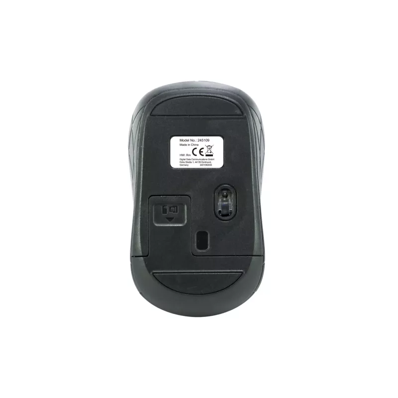 „Equip“ mini optinė belaidė pelė, abiem rankoms tinkama, optinė, RF belaidė, 1600 DPI, pilka