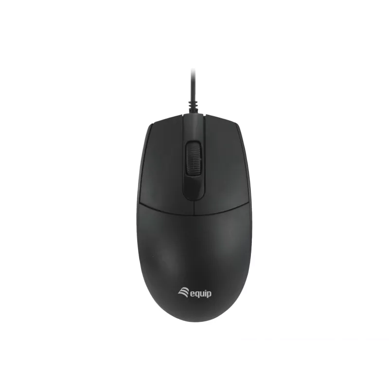 Equip USB tylioji pelė, abiem rankoms tinkama, optinė, USB Type-A, 1200 DPI, juoda