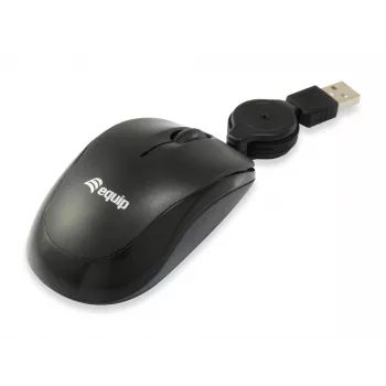 Equip 245103 pelė kelionėms abiem rankoms tinkama USB Type-A optinė 1000 DPI