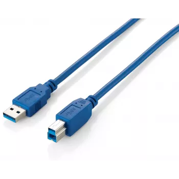 Equip USB 3.0 Type A to Type B laidas, 3,0 m, mėlynas