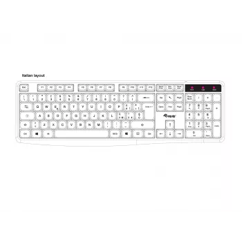 Equip 245213 klaviatūra, skirta biurui, USB, QWERTY, itališka, juoda
