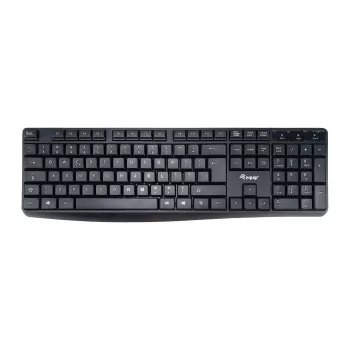 Equip laidinė USB klaviatūra, JAV/tarptautinis išdėstymas (QWERTY), pilno dydžio (100 %), laidinė, USB, QWERTY, juoda