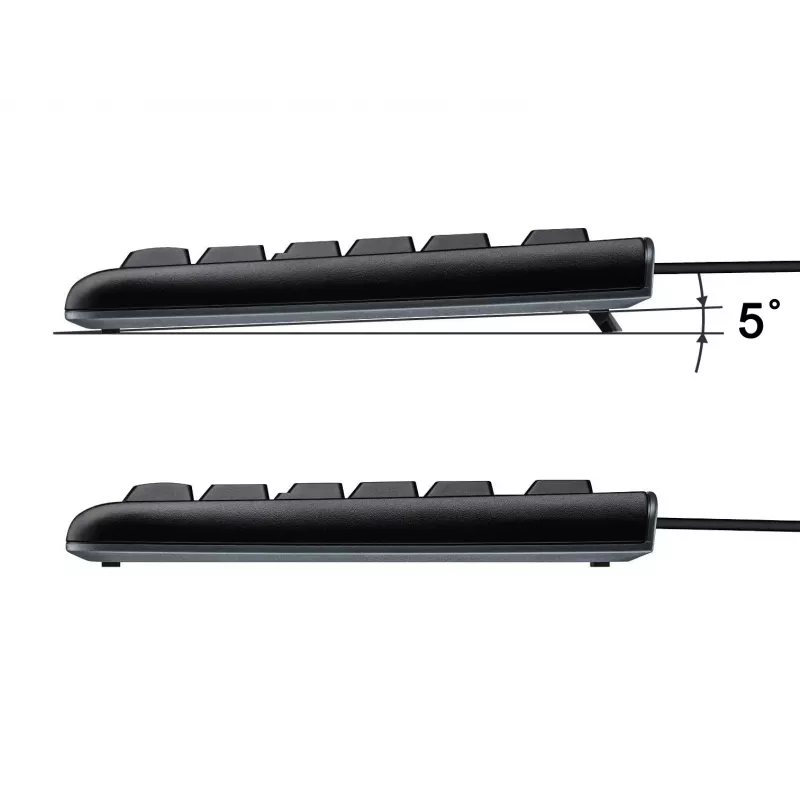 Equip laidinė USB klaviatūra, JAV/tarptautinis išdėstymas (QWERTY), pilno dydžio (100 %), laidinė, USB, QWERTY, juoda
