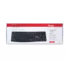 Equip laidinė USB klaviatūra, JAV/tarptautinis išdėstymas (QWERTY), pilno dydžio (100 %), laidinė, USB, QWERTY, juoda