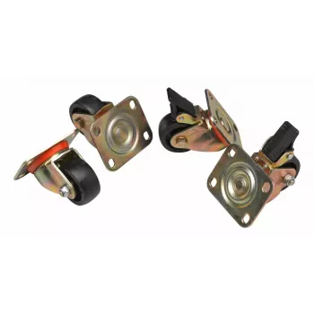 Ratukai Equip EZW-2 juodi 60mm, skirti Flex spintelėms
