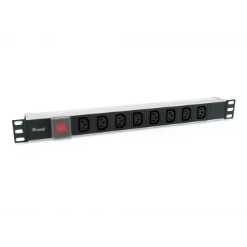 Equip 333310 maitinimo skirstymo įrenginys (PDU) 8 AC lizdai 1U juodas