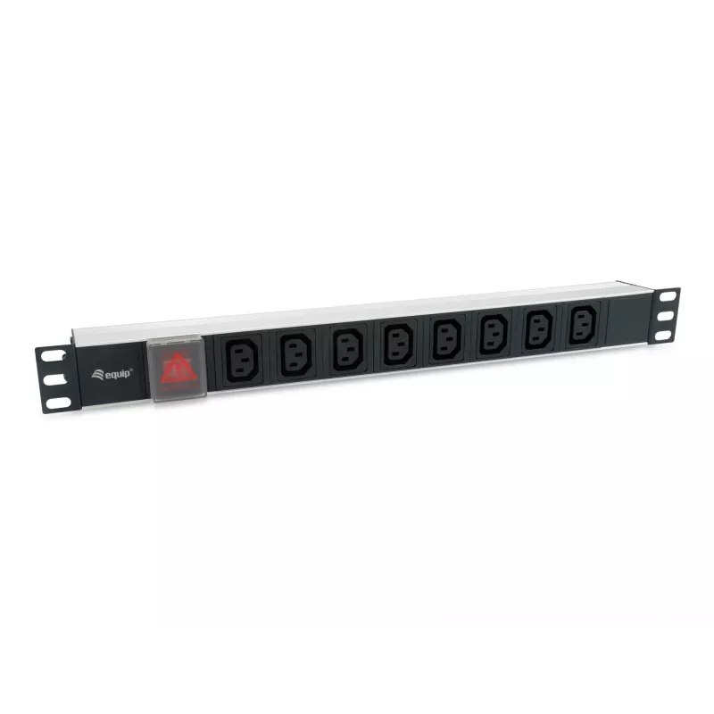 Equip 333310 maitinimo skirstymo įrenginys (PDU) 8 AC lizdai 1U juodas