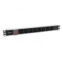 Equip 333310 maitinimo skirstymo įrenginys (PDU) 8 AC lizdai 1U juodas