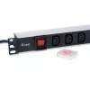 Equip 333310 maitinimo skirstymo įrenginys (PDU) 8 AC lizdai 1U juodas