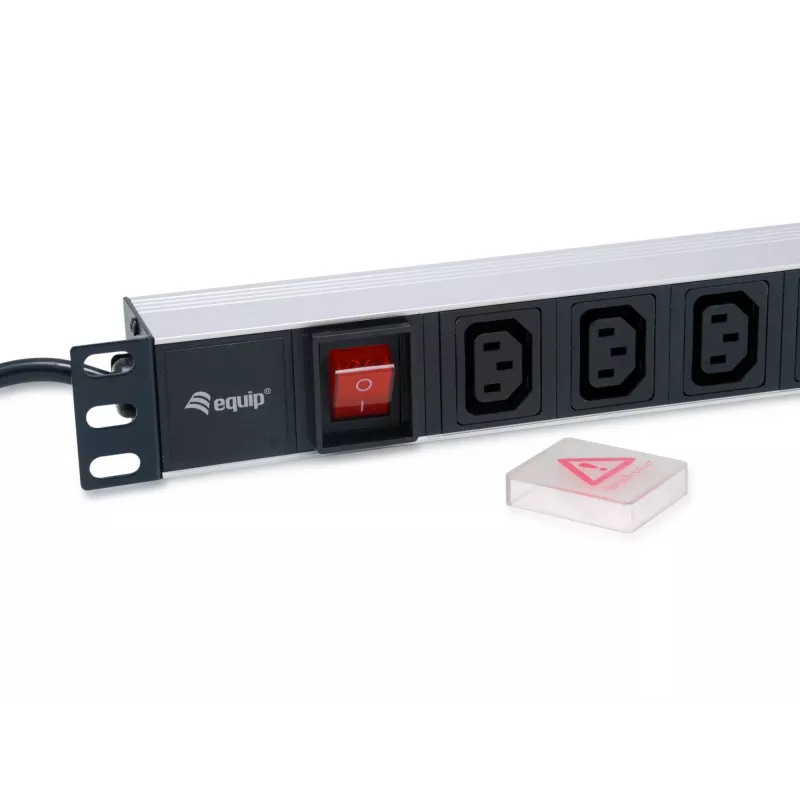 Equip 333310 maitinimo skirstymo įrenginys (PDU) 8 AC lizdai 1U juodas