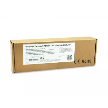 Equip 333311 maitinimo skirstytuvas (PDU) 4 kintamosios srovės lizdai 1U juoda, sidabrinė