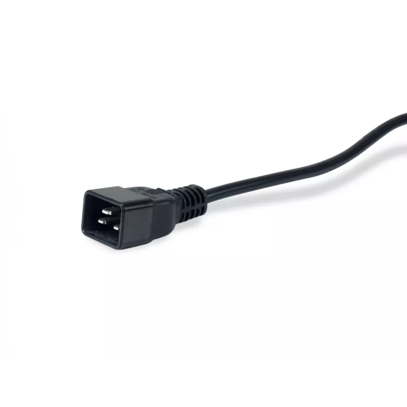 Equip 8 lizdų maitinimo skirstytuvas, 6 x IEC-C13 + 2 x IEC-C19, įjungimo/išjungimo jungiklis, aliuminio korpusas