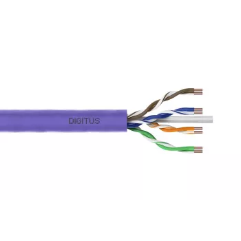 DIGITUS diegimo kabelis - CAT6 - U/UTP - AWG 23/1 - 305m - Violetinė