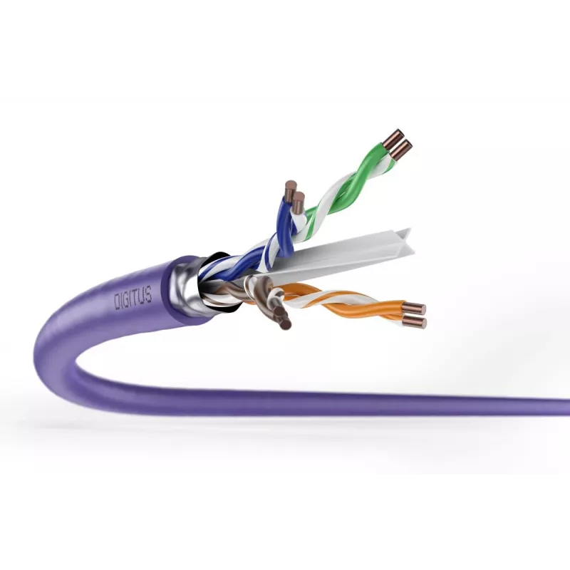 DIGITUS montavimo kabelis - CAT6 - F/UTP - AWG 23/1 - 305m - Violetinė