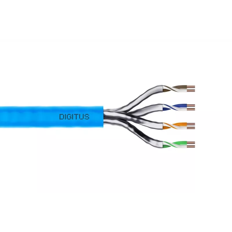 DIGITUS montavimo kabelis - CAT6a - U/FTP - AWG 23/1 - 100 m - mėlynas