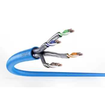 DIGITUS montavimo kabelis - CAT6a - U/FTP - AWG 23/1 - 100 m - mėlynas