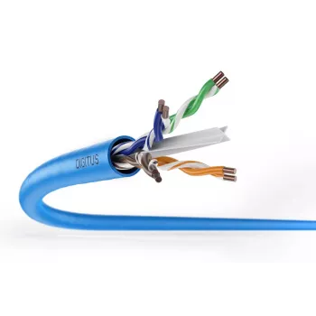 DIGITUS montavimo kabelis - CAT6a - U/UTP - AWG 23/1 - 305m - šviesiai mėlyna