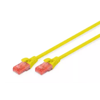 DIGITUS Professional Patch laidas - CAT6 - U/UTP - Snagless - 3m - Geltona