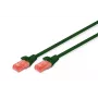 DIGITUS komutacinis kabelis - CAT6 - U/UTP - Snagless - Cu - 10m - green
