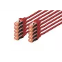 DIGITUS komutacinis kabelis - CAT6 - S/FTP - Snagless - Cu - 3m - raudonas - 10 vnt.