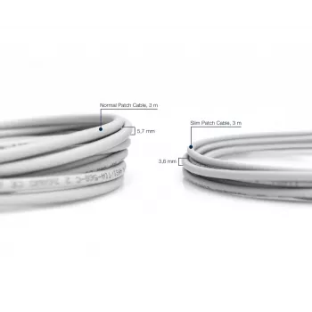 DIGITUS plonas komutacinis kabelis - CAT6 - U/UTP - Snagless - Cu - 2m - pilkas
