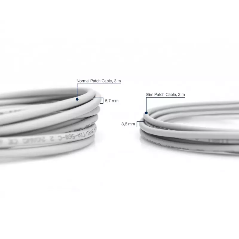 DIGITUS plonas komutacinis kabelis - CAT6 - U/UTP - Snagless - Cu - 2m - pilkas