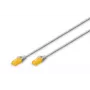 Tinklo kabelis Digitus CAT 6A U/UTP plonas komutacinis kabelis RJ-45 Cat6a 1m pilkas