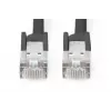 DIGITUS komutacinis kabelis - CAT6 - S/FTP - Su apsauginiais gaubtais - 3 m - Juodas
