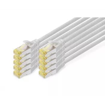 DIGITUS komutacinis kabelis - CAT6a - S/FTP - Snagless - 2m - red - 10pk
