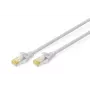 DIGITUS komutacinis kabelis - CAT6a - S/FTP - Snagless - Cu - 2.5m - pilkas