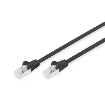 DIGITUS komutacinis kabelis - CAT6 - S/FTP - Snagless - 10 m - juodas