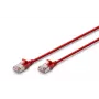 DIGITUS plonas komutacinis kabelis - CAT6A - F-FTP - 5 m - raudonas