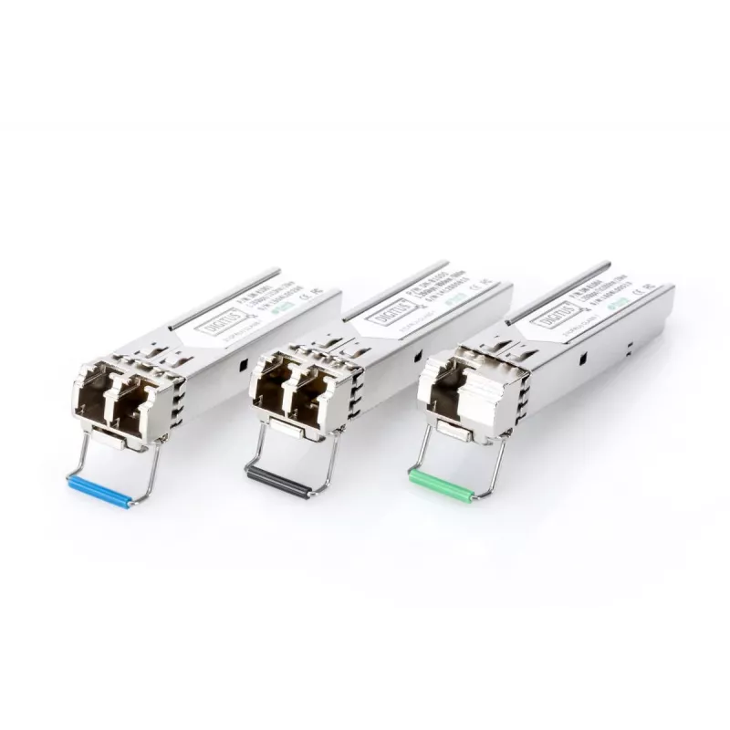 DIGITUS 1.25 Gbps SFP modulis, iki 20 km vienmodis, LC dviguba jungtis 1000Base-LX, 1310 nm