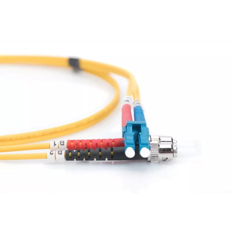 DIGITUS Optinio pluošto komutacinis kabelis, LC į ST OS2, vienmodis 09/125 µ, dvipusis, ilgis 2 m