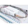 DIGITUS Fiber Optic Sliding Splice Box, 1U, Equipped 24x LC duplex, incl. M 25 Screw, Splice Cassette Color Pigtails OM4, Adapter