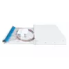 DIGITUS Fiber Optic Sliding Splice Box, 1U, Equipped 24x LC duplex, incl. M 25 Screw, Splice Cassette Color Pigtails OM4, Adapter