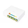 DIGITUS FTTH gaubtas, su 4x SC (APC) SX adapterių paviršiumi ir DIN bėgelio tvirtinimu