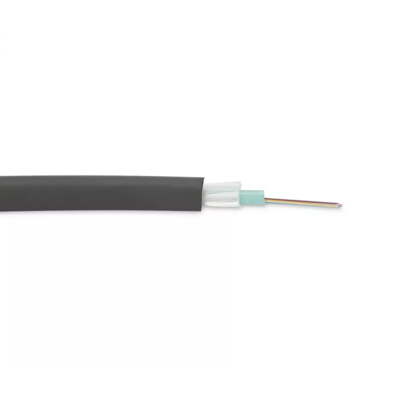 DIGITUS OM3 12 skaidulų, vidaus / lauko, AI-DQ(ZN)BH12G50/125µ daugiamodis, juodas ilgis nuo 1 m